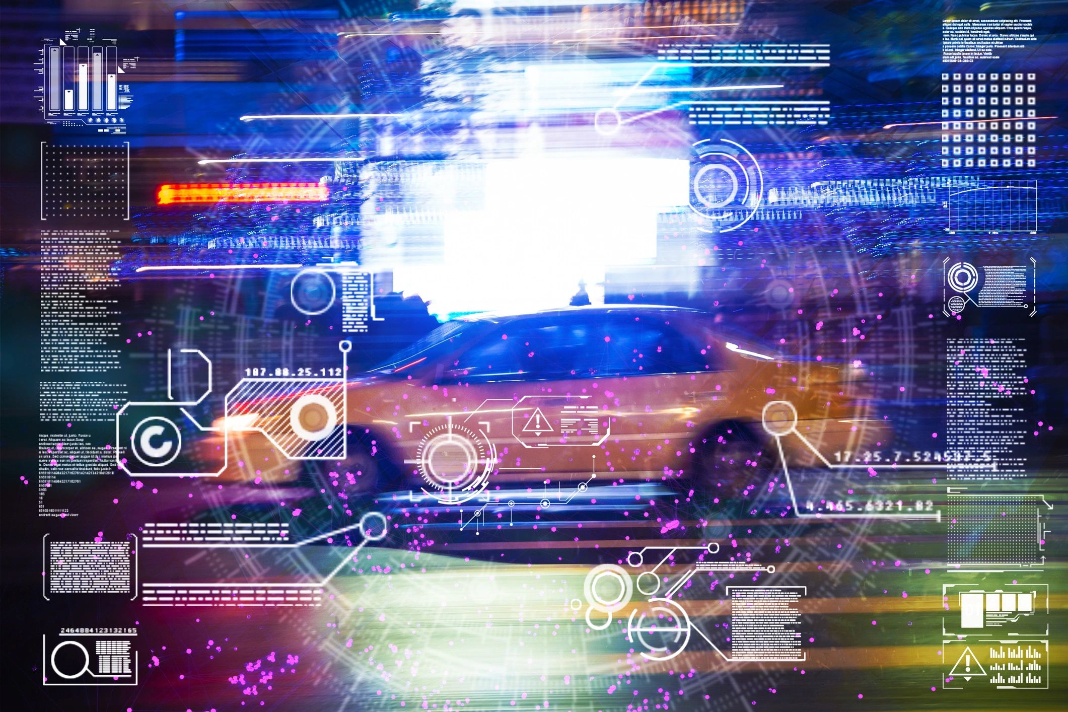 Futuristic technology city visual representing innovation