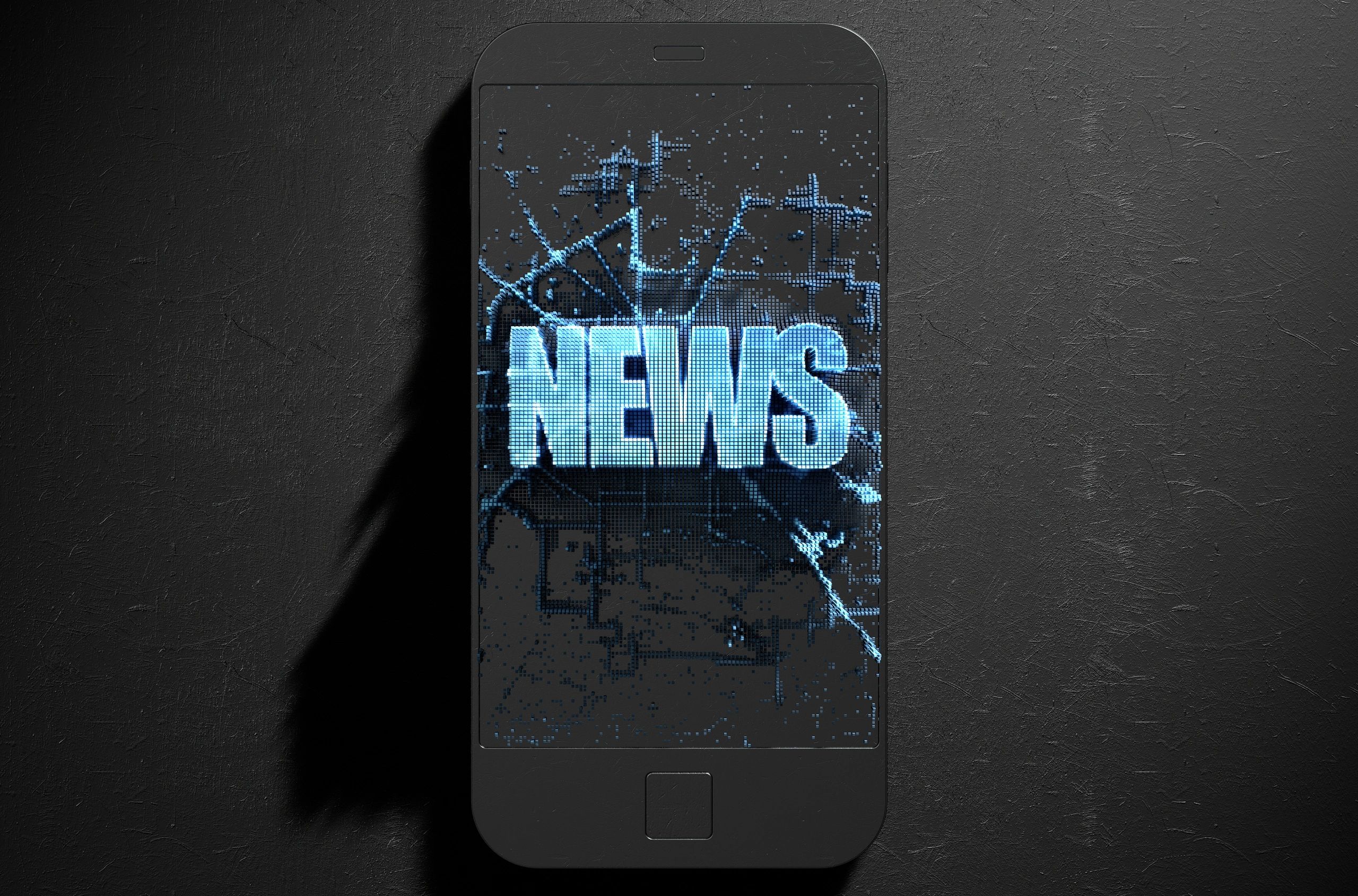 Breaking news concept displayed on a smartphone
